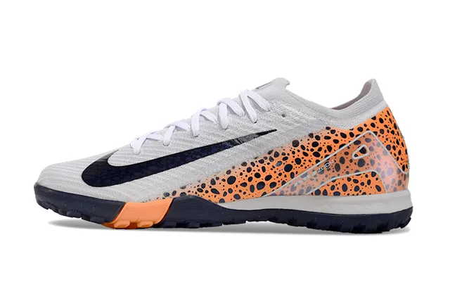 Nike Tênis de Futebol Turf com Upper de Knit Laranja Navy, Overlay Speckled 6