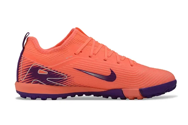 Nike أحذية كرة القدم تيرف برتقالي وبنفسجي أعلى خيط كولار منخفض 7
