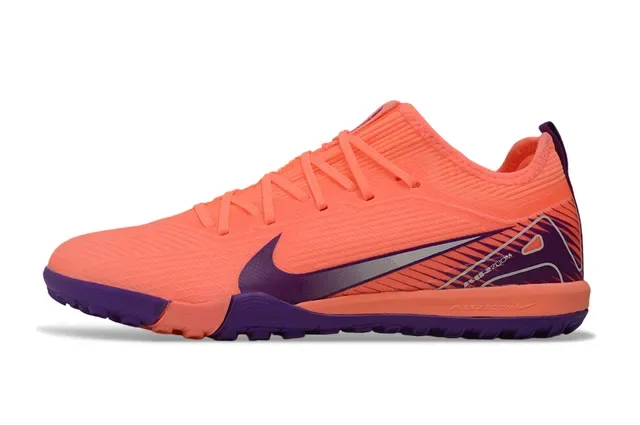 Nike أحذية كرة القدم تيرف برتقالي وبنفسجي أعلى خيط كولار منخفض 8