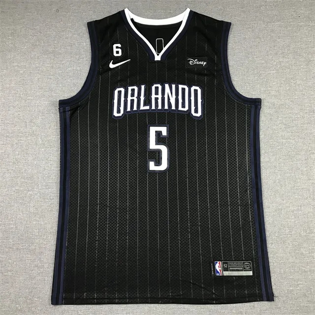 Nike Orlando Magic City Edition Black Pinstripe Basketball Jersey 3