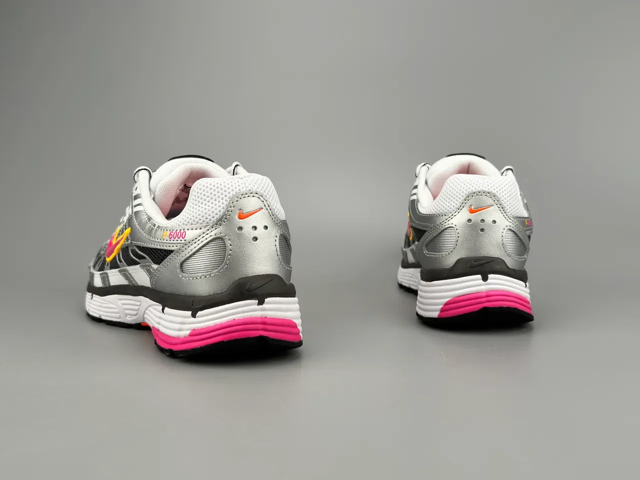Nike P-6000 Silver Black Pink Yellow Lifestyle Sneakers 8