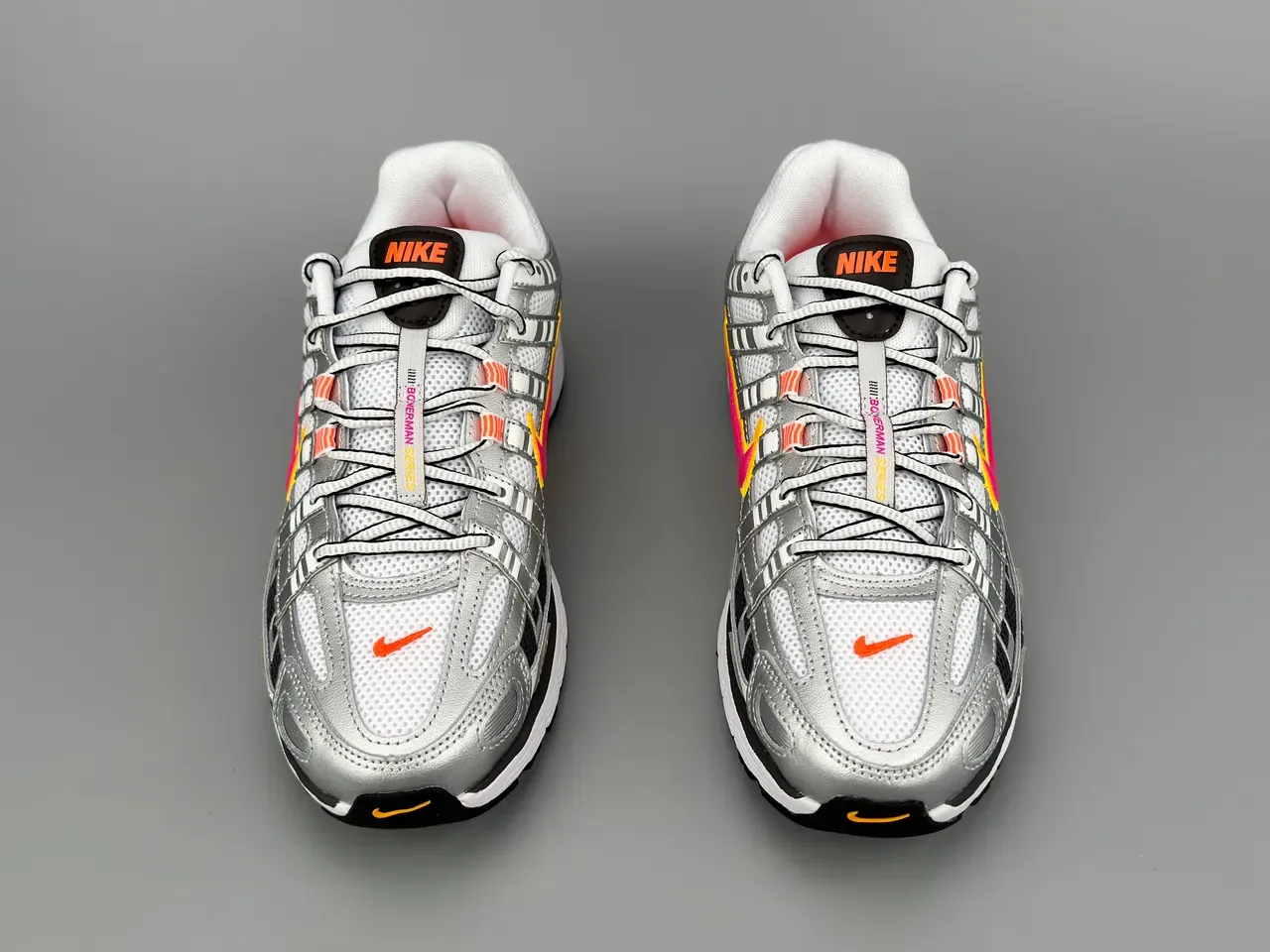 Nike P-6000 Silver Black Pink Yellow Lifestyle Sneakers 9