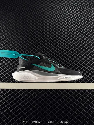 Nike Pegasus 41 Zapatos de correr negros y teal 2