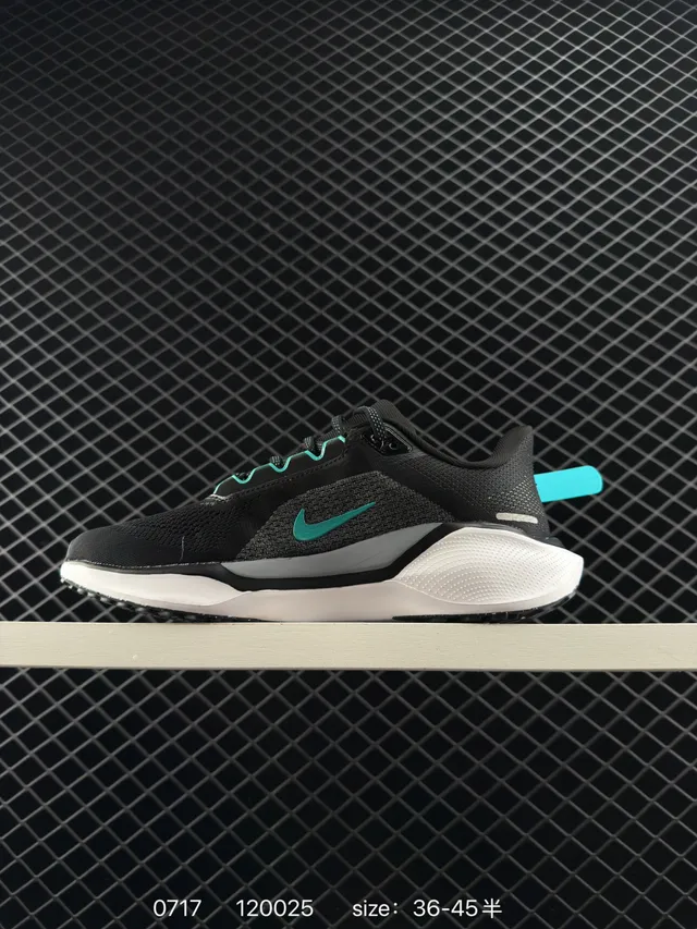 Nike Pegasus 41 Zapatos de correr negros y teal 6