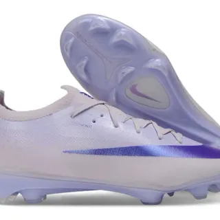 Nike Phantom GT Atomknit White Purple Firm-Ground Soccer Shoes