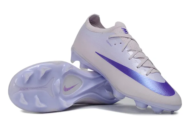 Nike Phantom GT Atomknit White Purple Firm-Ground Soccer Shoes 4