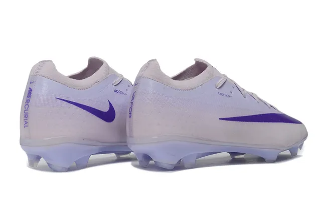 Nike Phantom GT Atomknit White Purple Firm-Ground Soccer Shoes 5