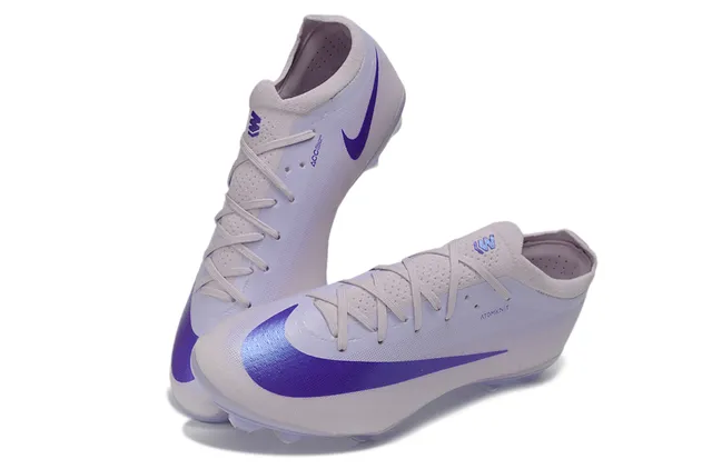Nike Phantom GT Atomknit White Purple Firm-Ground Soccer Shoes 7