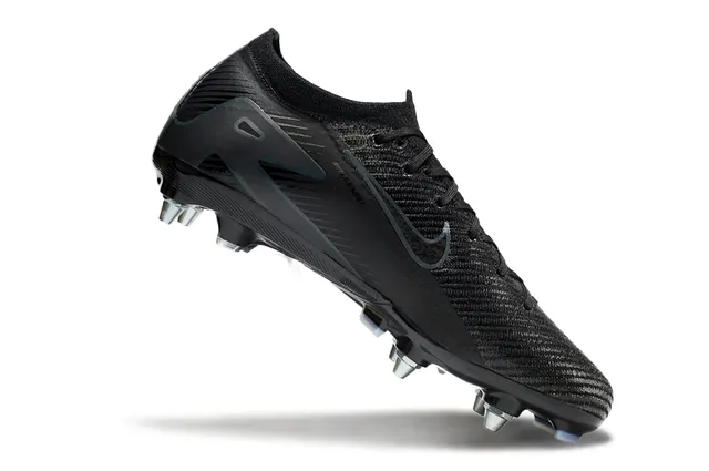 Nike Phantom GT Black Blue Low-Cut Knit Upper Asymmetric Lacing Firm-Ground Soccer Shoes 2