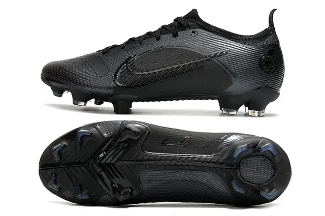 Nike Phantom GT Black Coupe Basse Texturé Fibres de Carbone Tige Terrain Solide Chaussures de Football 2