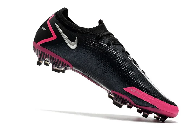 Nike Phantom GT Black Pink Silver Firm-Ground Soccer Shoes 3