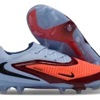 Nike Phantom GT أزرق برتقالي Upper Knit Dynamic Midfoot Cage Firm-Ground أحذية كرة القدم