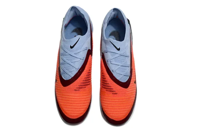 Nike Phantom GT أزرق برتقالي Upper Knit Dynamic Midfoot Cage Firm-Ground أحذية كرة القدم 2