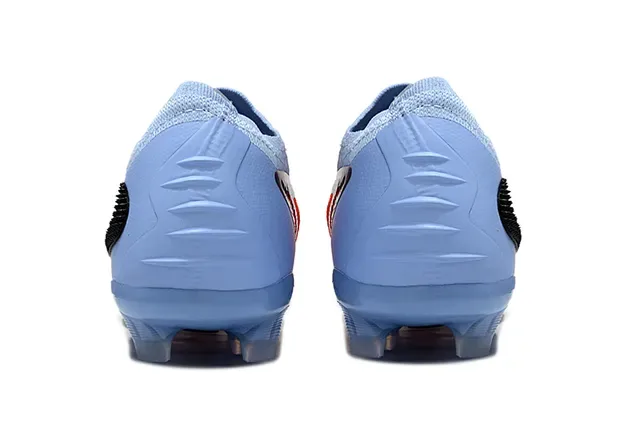 Nike Phantom GT أزرق برتقالي Upper Knit Dynamic Midfoot Cage Firm-Ground أحذية كرة القدم 4
