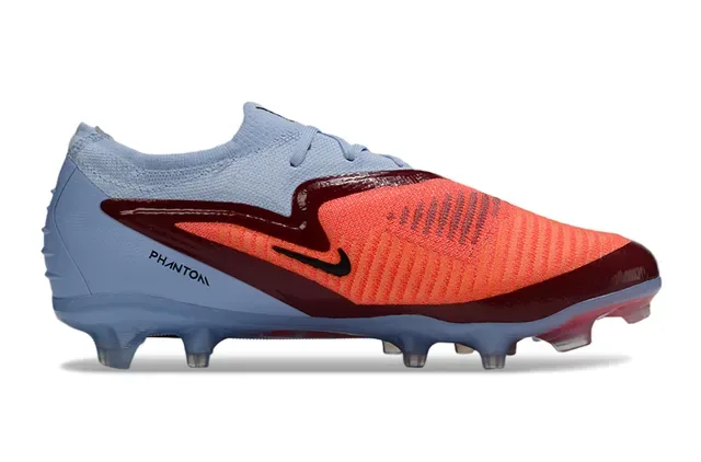 Nike Phantom GT أزرق برتقالي Upper Knit Dynamic Midfoot Cage Firm-Ground أحذية كرة القدم 7