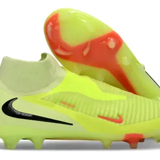 Nike Phantom GT Neon Yellow Orange Firm-Ground Soccer Shoes