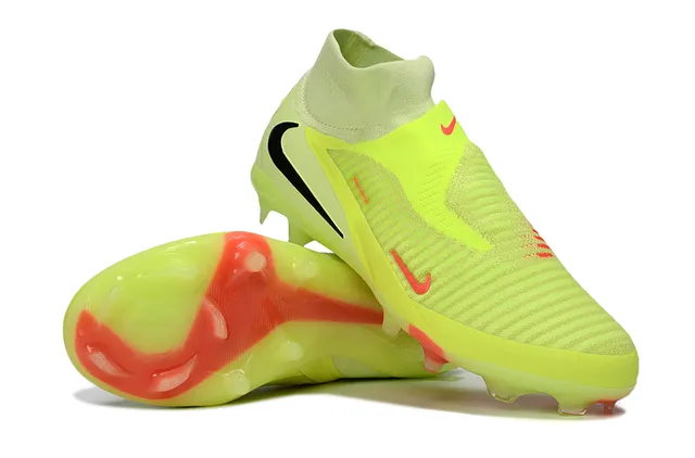 Nike Phantom GT Neon Yellow Orange Firm-Ground Soccer Shoes 3