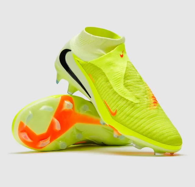 Nike Phantom GT Neon Yellow Orange Firm-Ground Soccer Shoes 14