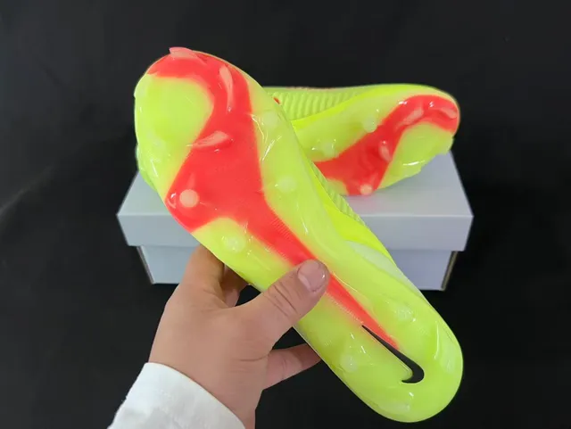 Nike Phantom GT Neon Yellow Orange Firm-Ground Soccer Shoes 15