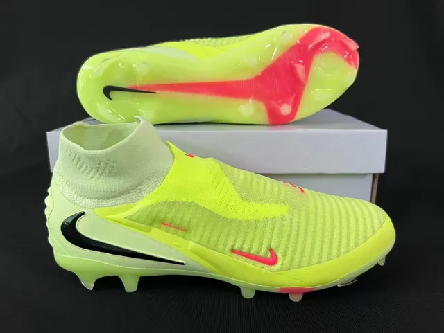 Nike Phantom GT Neon Yellow Orange Firm-Ground Soccer Shoes 20