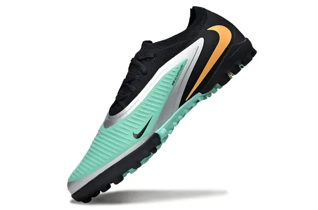 Nike Phantom Venom Skin Mint Green Black Gold Artificial Grass Soccer Shoes 3