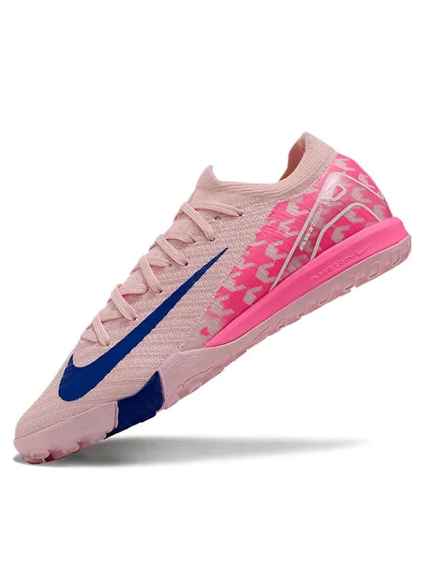 Nike Pink Blue Knit Upper Patterned Side Overlay Sneakers 2