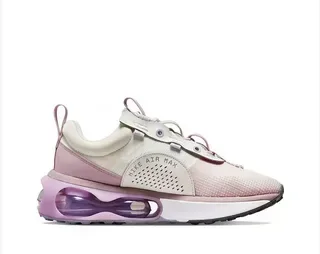 Nike Chaussures lifestyle à empeigne mesh rose et violet avec Air Cushioning visible 2
