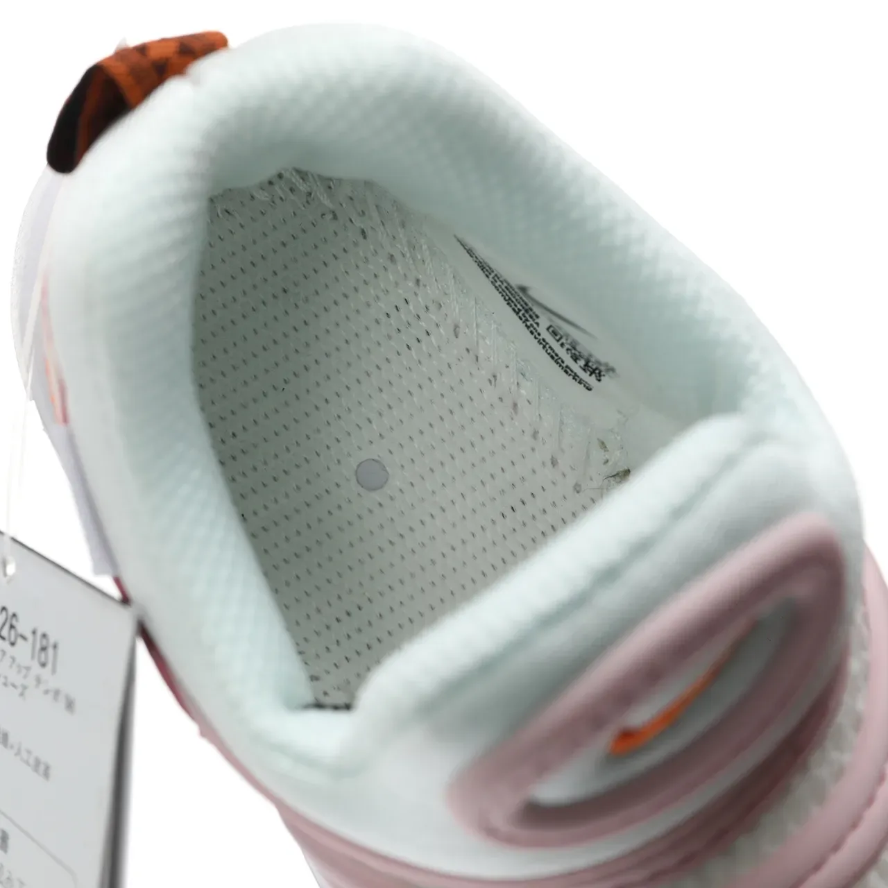 Nike Pink White Slip-On Mesh Upper Sneakers 5