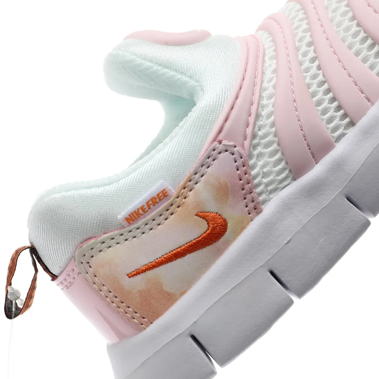 Nike Pink White Slip-On Mesh Upper Sneakers 9