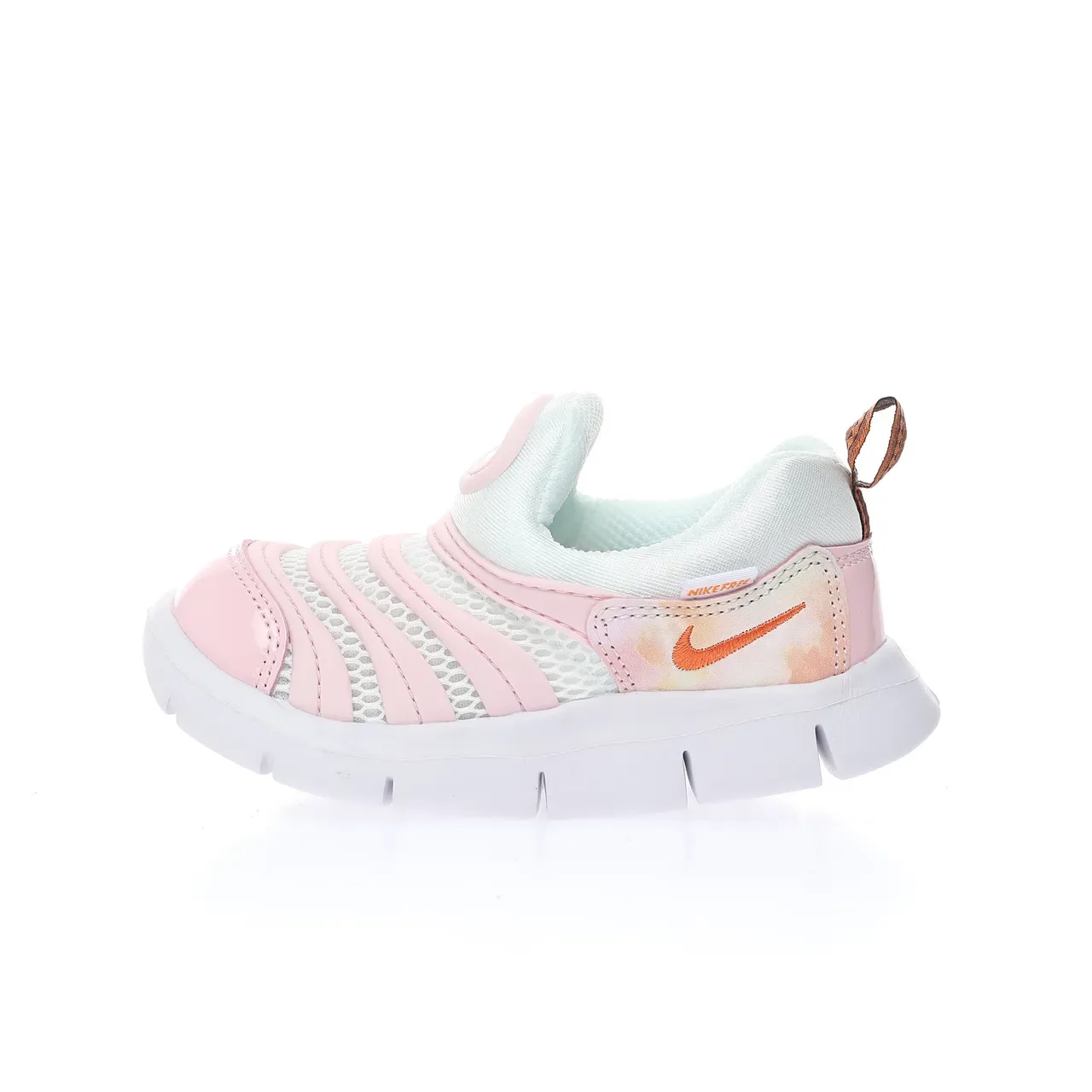 Nike Pink White Slip-On Mesh Upper Sneakers 18