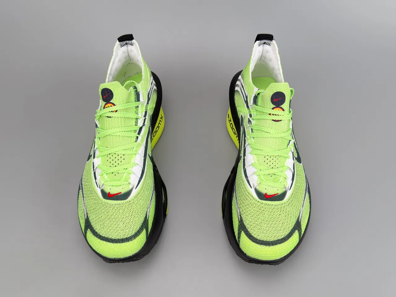 Nike Road Racing AF Chaussures de course Vert Lime Noir Jaune 9