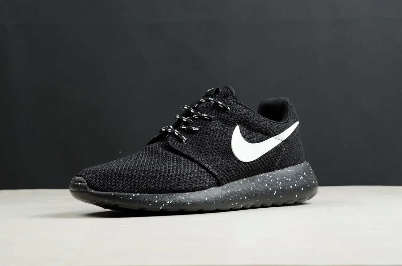 Nike Roshe One Black White Speckle Lifestyle Sneakers 23