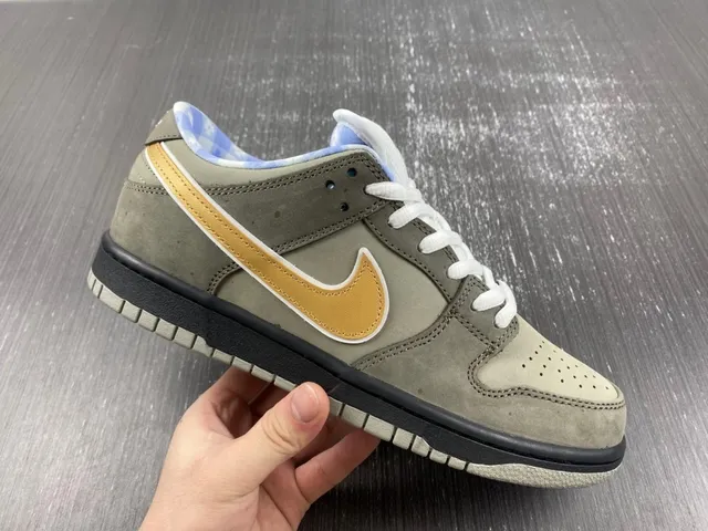 Nike SB Dunk Low Olive Gray Gold Skateboard Shoes 8