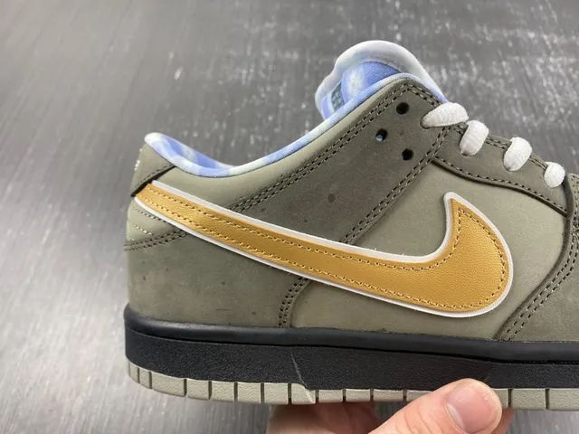 Nike SB Dunk Low Olive Gray Gold Skateboard Shoes 9