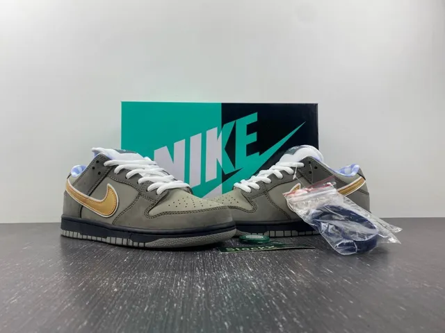 Nike SB Dunk Low Olive Gray Gold Skateboard Shoes 13