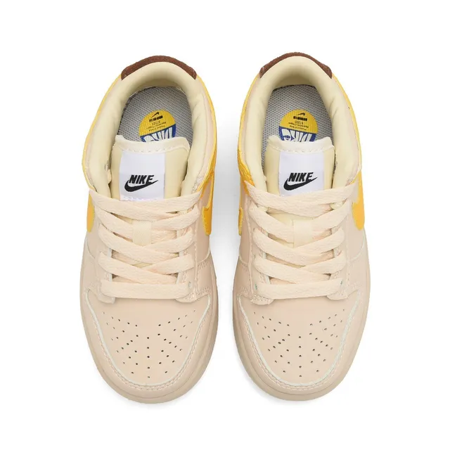 Nike SB Dunk Low Chaussures de Skateboard Orange et Crème Jaune 5