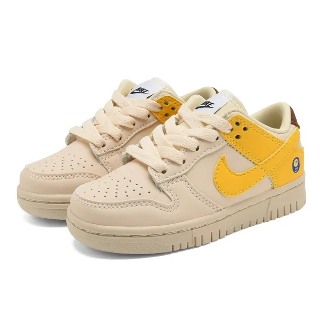 Nike SB Dunk Low Chaussures de Skateboard Orange et Crème Jaune 6