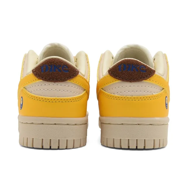 Nike SB Dunk Low Chaussures de Skateboard Orange et Crème Jaune 8