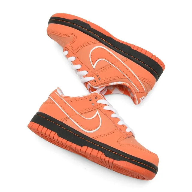 Nike SB Dunk Low Chaussures de Skateboard Orange et Crème Jaune 11