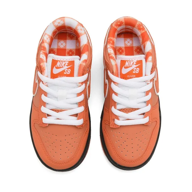 Nike SB Dunk Low Chaussures de Skateboard Orange et Crème Jaune 16