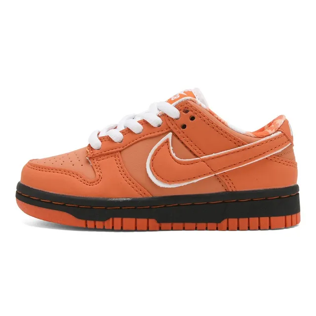 Nike SB Dunk Low Chaussures de Skateboard Orange et Crème Jaune 19