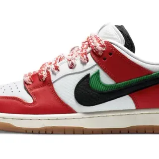 Nike SB Dunk Low Red White Black Green Gum Skateboard Shoes