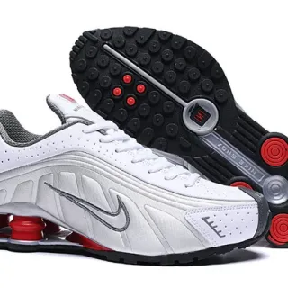 Nike Shox White Black Red Lifestyle Sneakers