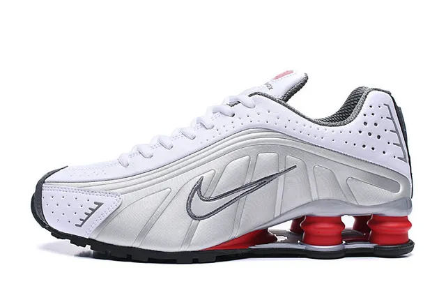 Nike Shox White Black Red Lifestyle Sneakers 2