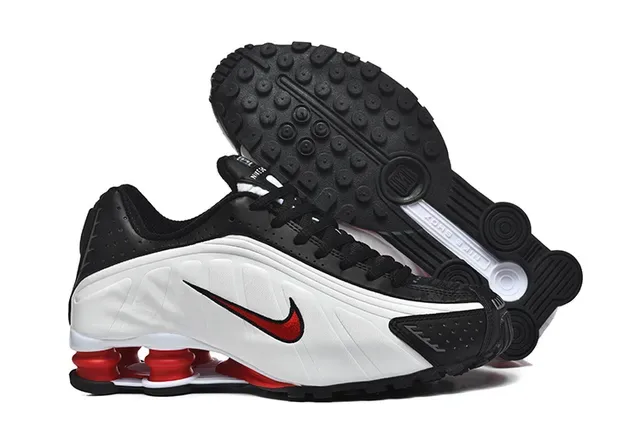 Nike Shox White Silver Blue Lifestyle Sneakers 23