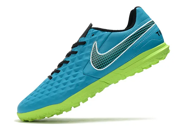 Nike Tiempo Turf blancs et vert néon Turf chaussures de football 2