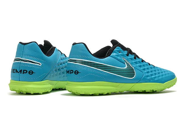 Nike Tiempo Turf blancs et vert néon Turf chaussures de football 4
