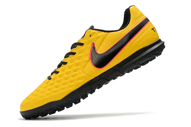 Nike Tiempo Turf blancs et vert néon Turf chaussures de football 9