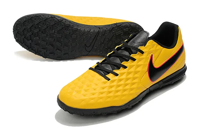 Nike Tiempo Turf blancs et vert néon Turf chaussures de football 10