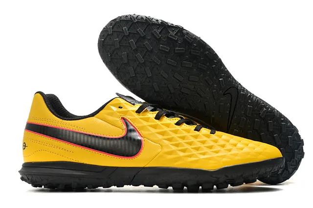 Nike Tiempo Turf blancs et vert néon Turf chaussures de football 12